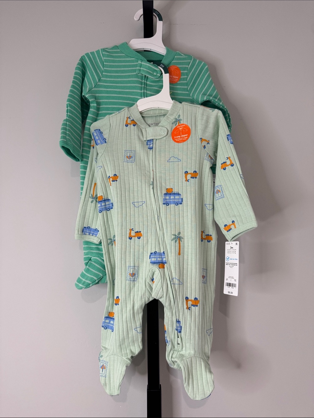 Carter’s Baby Boy Footed Sleepers Size 3 Months New NWT